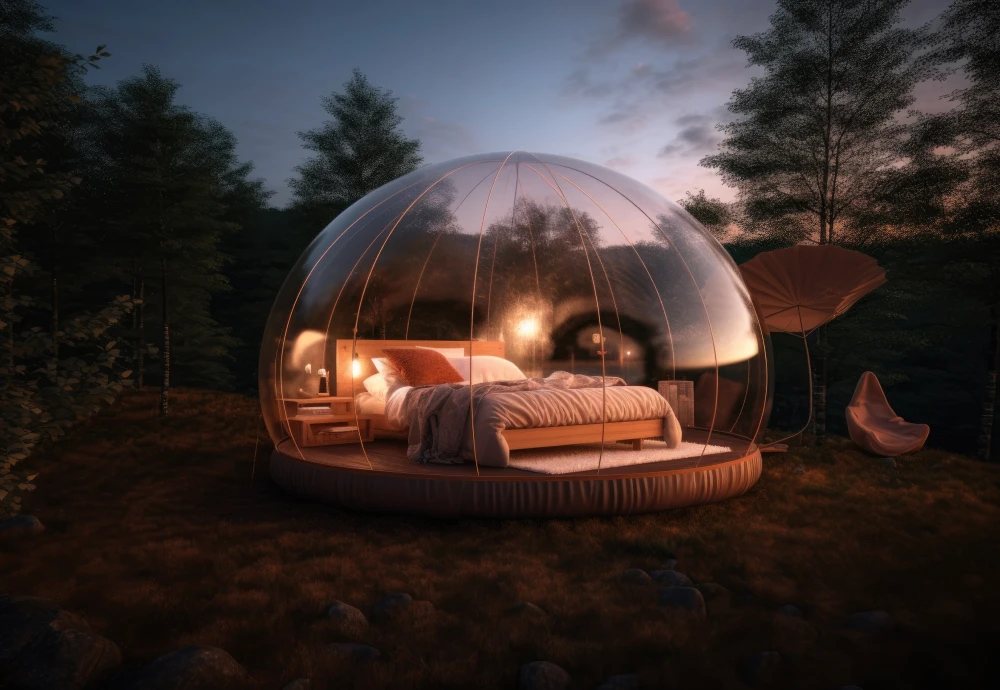 clear inflatable bubble tent